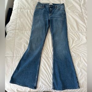 the flare high rise jeans